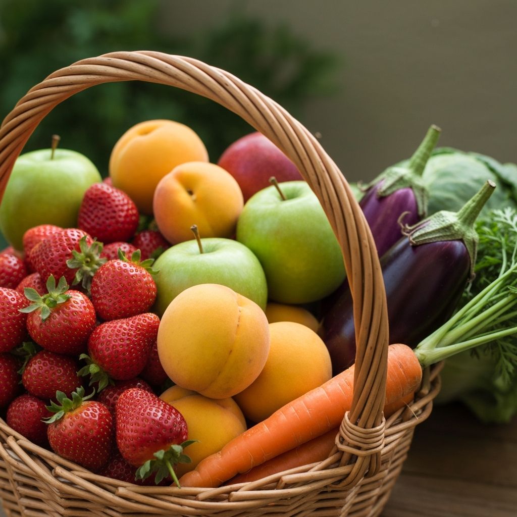 Frisches Obst und Gemüse